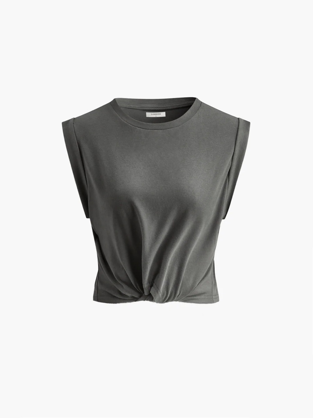 COMMENSE Cotton Knotted T-Shirt - size Small